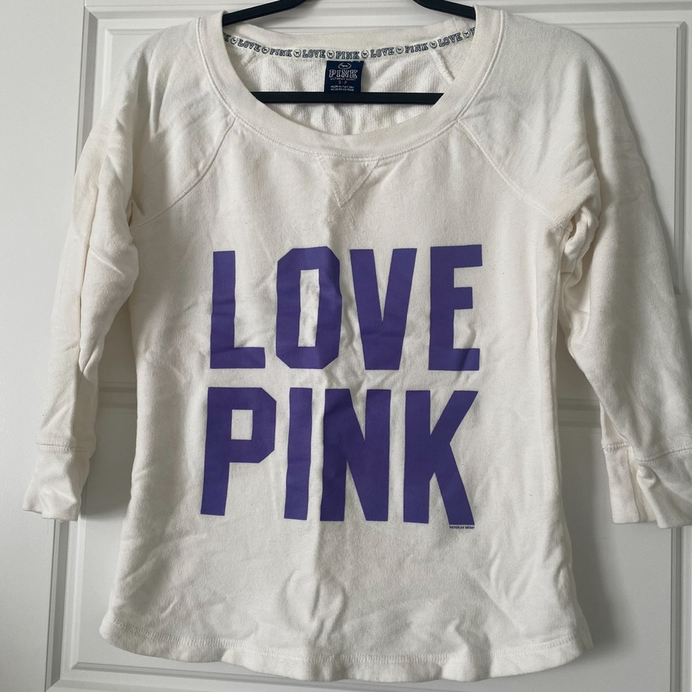Victoria’s Secret Pink Halfsleeve Sweatshirt size small